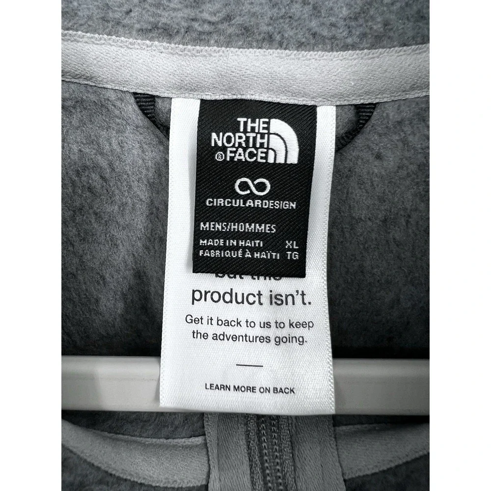Men's The North Face FRONT RANGE 1/2 ZIP Warm Fleece‎ Heather Grey US Size XL